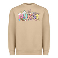 Mushroom easter nurse Heavyweight Sweatshirt - MaliasSmallBusiness