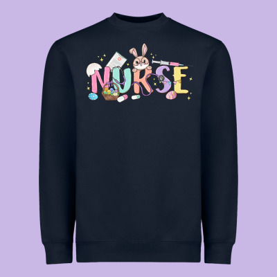 Easter Nurse Heavyweight Sweatshirt Designed By Maliassmallbusiness