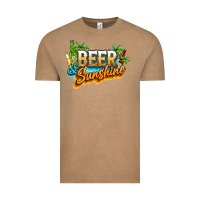 Vintage Coffee Beer and sunshine Vintage Tee - NancyCooperArtShop