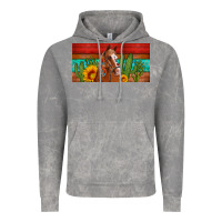 Cloud Rock aztec horse cactus and sunflowers license plate template Vintage Hoodie - Artiststas