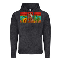Vintage Black aztec horse cactus and sunflowers license plate template Vintage Hoodie - Artiststas
