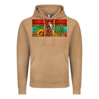 Vintage Camel aztec horse cactus and sunflowers license plate template Vintage Hoodie - Artiststas
