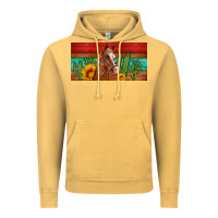 Vintage Mustard aztec horse cactus and sunflowers license plate template Vintage Hoodie - Artiststas