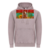 Vintage Zinc aztec horse cactus and sunflowers license plate template Vintage Hoodie - Artiststas