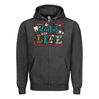 Charcoal Heather Dental life leopard frame Zipper Hoodie - LillyAllenDesigns
