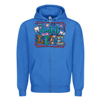 True Royal Dental life leopard frame Zipper Hoodie - LillyAllenDesigns