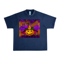 Navy halloween jack o'lantern tumbler Urban Heavy Tee - Jasminsmagicworld