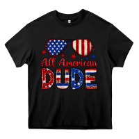Black All American dude Heavy Core Tee - Neo Western