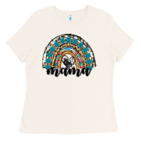Bone western mama rainbow Ladies Tee - RanaPortraitStore