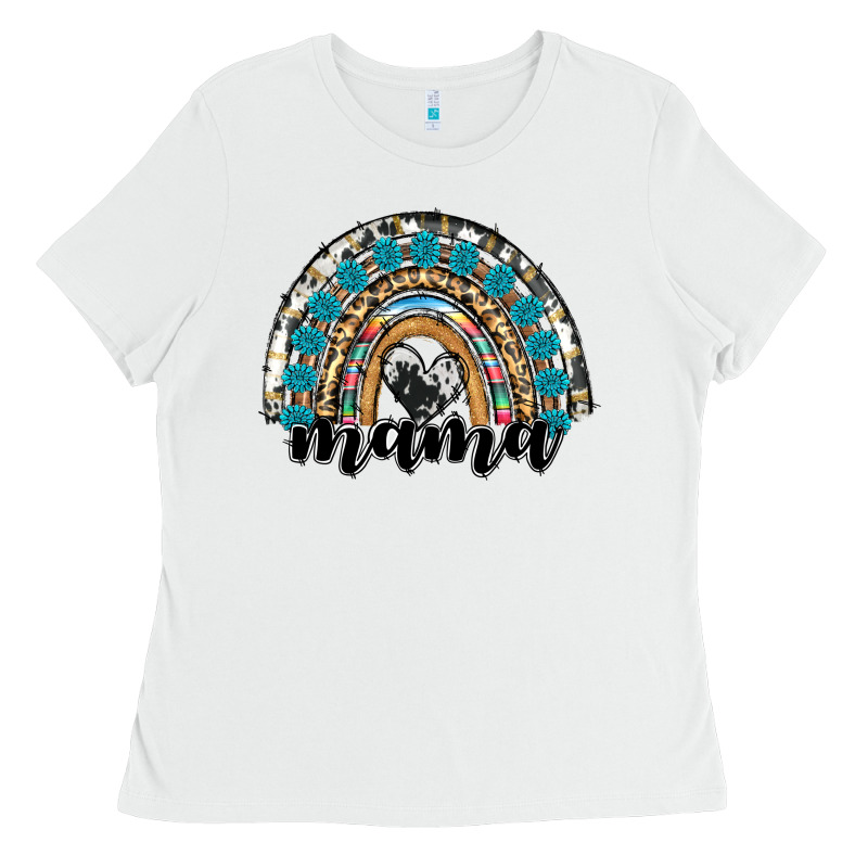 Western Mama Rainbow Ladies Tee by RanaPortraitStore | Teevron