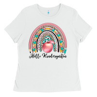 White hello kindergarten Ladies Tee - JahusDesignShop