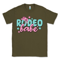 Army Green rodeo babe Classic Tee - MaliasSmallBusiness