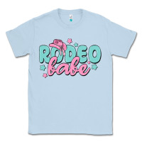 Dusty Blue rodeo babe Classic Tee - MaliasSmallBusiness