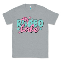 Heather Grey rodeo babe Classic Tee - MaliasSmallBusiness
