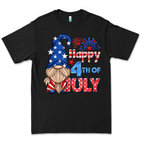 Black happy 4th of july gnome Premium Tee - HRA Design Shop