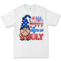 White happy 4th of july gnome Premium Tee - HRA Design Shop