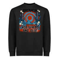 Black dream' in red white and blue Heavyweight Sweatshirt - MaliasSmallBusiness