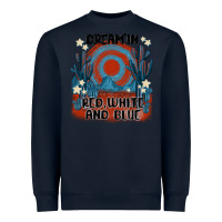 Navy dream' in red white and blue Heavyweight Sweatshirt - MaliasSmallBusiness