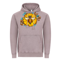 Vintage Zinc bee sunflower leopard Vintage Hoodie - AdoDesignShop