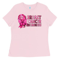 Bubblegum Pink Breast Cancer Awareness with Coffee Cup Ladies Tee - texasbilliewilder