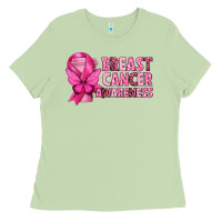 Matcha Breast Cancer Awareness with Coffee Cup Ladies Tee - texasbilliewilder