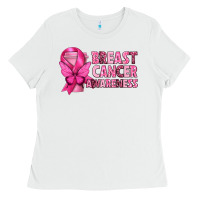 White Breast Cancer Awareness with Coffee Cup Ladies Tee - texasbilliewilder