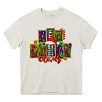 Cream Christmas big daddy claus Heavy Core Tee - FaDigitalArtStudio