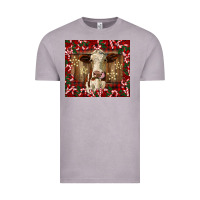 Vintage Zinc christmas heifer with candy canes Vintage Tee - BarkalooDesign