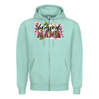 Blessed Mama Zipper Hoodie | Teevron