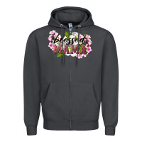 Smoke Blessed Mama Zipper Hoodie - LillyAllenDesigns