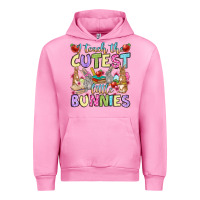 Fuchsia Pink Easter Day I teach the cutest little bunnies Urban Hoodie - OliviaCreatesArt