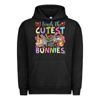 Pigment Black Easter Day I teach the cutest little bunnies Urban Hoodie - OliviaCreatesArt