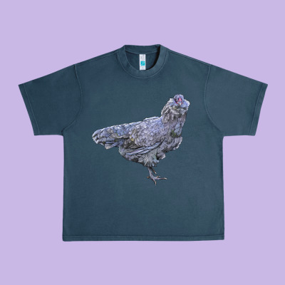 Ameraucana Chicken Urban Heavy Tee Designed By Lillyallendesigns