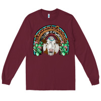Burgundy simmental  rainbow Long Sleeve Tee - JahusDesignShop