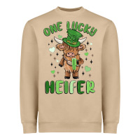 Mushroom one lucky heifer Heavyweight Sweatshirt - MaliasSmallBusiness