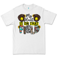 White my heart is on that field Premium Tee - CowhideDigitalArt