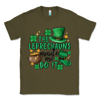 Army Green the leprechauns made me do it Classic Tee - MaliasSmallBusiness