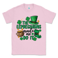 Bubblegum Pink the leprechauns made me do it Classic Tee - MaliasSmallBusiness