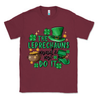 Burgundy the leprechauns made me do it Classic Tee - MaliasSmallBusiness