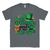 Charcoal Heather the leprechauns made me do it Classic Tee - MaliasSmallBusiness
