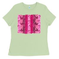 Matcha Breast Cancer Brushstrokes Ladies Tee - texasbilliewilder