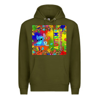 Army Green Autism awareness with stitch tumbler Premium Hoodie - TumblerDesignByShophia