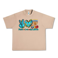 Burro peace love hanukkah Urban Heavy Tee - AdoDesignShop