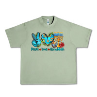 Oil Green peace love hanukkah Urban Heavy Tee - AdoDesignShop