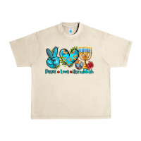 Sandshell peace love hanukkah Urban Heavy Tee - AdoDesignShop