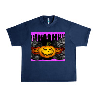 Navy halloween jack o'lantern dripping glitter tumbler Urban Heavy Tee - Jasminsmagicworld