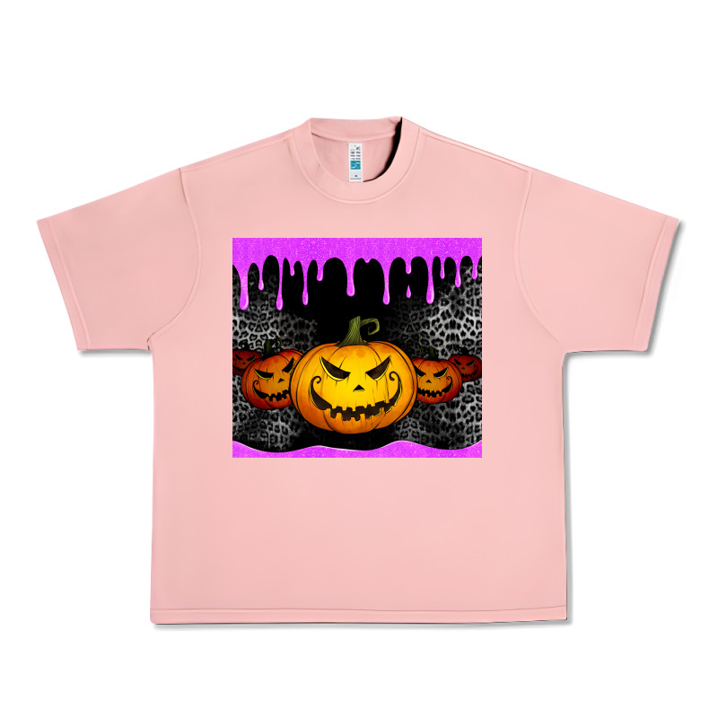 Halloween Jack O'lantern Dripping Glitter Tumbler Urban Heavy Tee by Jasminsmagicworld | Teevron