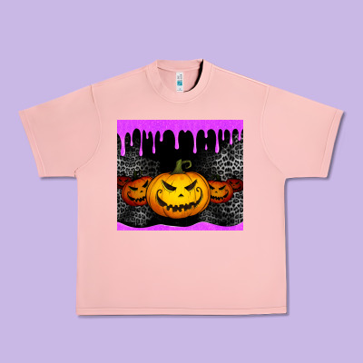 Halloween Jack O'lantern Dripping Glitter Tumbler Urban Heavy Tee Designed By Jasminsmagicworld