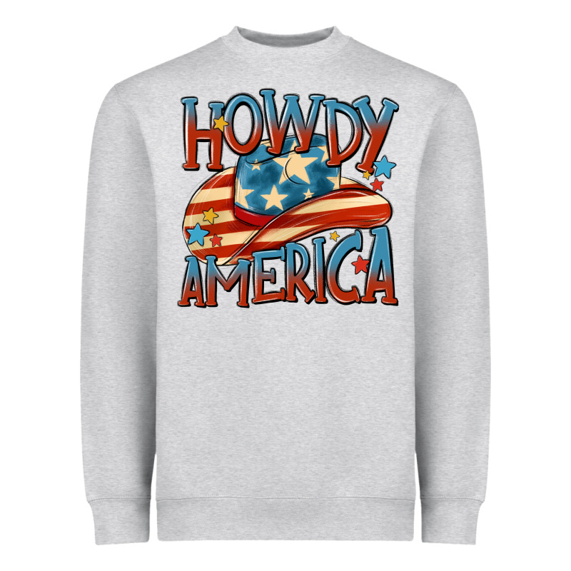 Howdy America Heavyweight Sweatshirt by MaliasSmallBusiness | Teevron