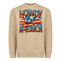 Mushroom howdy america Heavyweight Sweatshirt - MaliasSmallBusiness